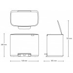 Мусорный бак с педалью Brabantia 121463 Bo Pedal Bin 36 Litre Мусорный бак с педалью Brabantia 121463 Bo Pedal Bin 36 Litre