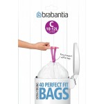 Пакеты для мусора, 10/12л, Brabantia 361982 "С", 40 шт Пакеты для мусора, 10/12л, Brabantia 361982 "С", 40 шт