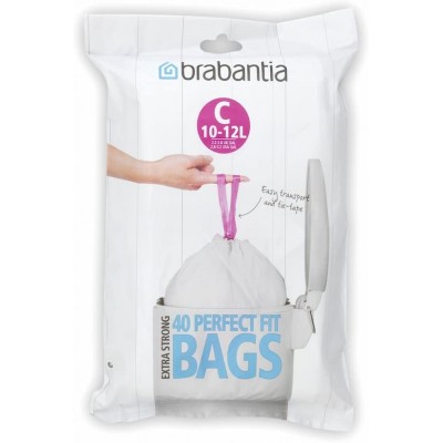 Пакеты для мусора, 10/12л, Brabantia 361982 "С", 40 шт Пакеты для мусора, 10/12л, Brabantia 361982 "С", 40 шт