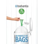Пакеты для мусора, 23/30л, Brabantia 375668 "G", 40 шт