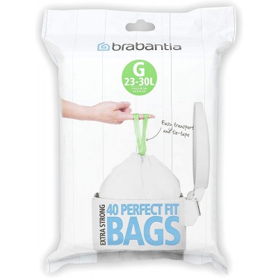 Пакеты для мусора, 23/30л, Brabantia 375668 "G", 40 шт