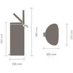 Мусорный бак с педалью Brabantia 482007 Pedal Bin FlatBack+ 30 литров Мусорный бак с педалью Brabantia 482007 Pedal Bin FlatBack+ 30 литров