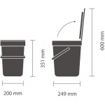 Мусорное ведро Brabantia 109805 'Sort & Go' 12 литров Мусорное ведро Brabantia 109805 'Sort & Go' 12 литров