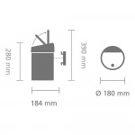 Бак для мусора Brabantia 363962 Touch Bin 3 л Бак для мусора Brabantia 363962 Touch Bin 3 л