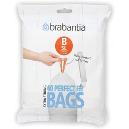 Пакеты для мусора, 5л, "В", 60 шт Brabantia 348969 Пакеты для мусора, 5л, "В", 60 шт Brabantia 348969