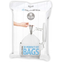 Набор мусорных пакетов (50/60 л) Brabantia 375705 "H", 30 шт Набор мусорных пакетов (50/60 л) Brabantia 375705 "H", 30 шт