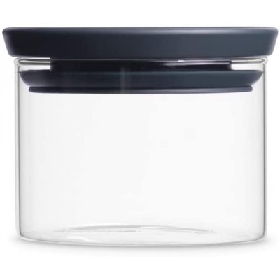 Модульная стеклянная банка 0,3л Brabantia 298301 темно-серая крышка Модульная стеклянная банка 0,3л Brabantia 298301 темно-серая крышка
