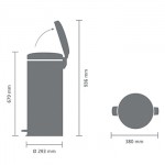 Бак для мусора с педалью 30 л Brabantia 111785 Pedal Bin newIcon Бак для мусора с педалью 30 л Brabantia 111785 Pedal Bin newIcon