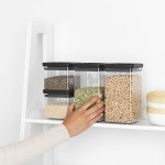 Набор емкостей для хранения 2х0,7 л, 2х1,6 л, 4 шт Brabantia 122422 Tasty+ Набор емкостей для хранения 2х0,7 л, 2х1,6 л, 4 шт Brabantia 122422 Tasty+