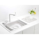 Чаша для мытья посуды 16,1х34,4х37,4 см с сушильным поддоном Brabantia 302688 Чаша для мытья посуды 16,1х34,4х37,4 см с сушильным поддоном Brabantia 302688