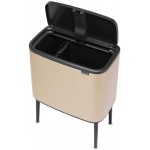 Бак для мусора 11 + 23 л Brabantia 304620 Touch Bin Bo Шампань Бак для мусора 11 + 23 л Brabantia 304620 Touch Bin Bo Шампань