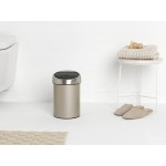 Бак для мусора 3 л Brabantia 304668 Touch Bin Шампань Бак для мусора 3 л Brabantia 304668 Touch Bin Шампань