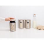Набор емкостей для хранения 1,4 л, 3 шт Brabantia 304842 Шампань Набор емкостей для хранения 1,4 л, 3 шт Brabantia 304842 Шампань