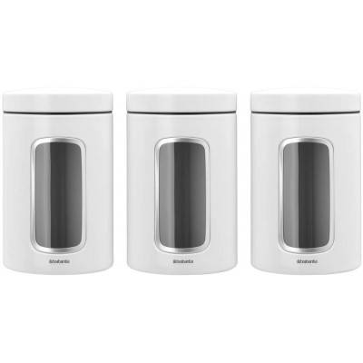 Набор емкостей для хранения 1,4 л, 3 шт Brabantia 306068 Белый Набор емкостей для хранения 1,4 л, 3 шт Brabantia 306068 Белый