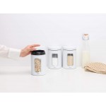 Набор емкостей для хранения 1,4 л, 3 шт Brabantia 306068 Белый Набор емкостей для хранения 1,4 л, 3 шт Brabantia 306068 Белый
