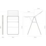 Сушилка для белья 15 м Brabantia 403361 Серый металлик Сушилка для белья 15 м Brabantia 403361 Серый металлик