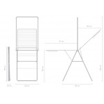 Сушилка для белья 25 м Brabantia 403545 Серый металлик Сушилка для белья 25 м Brabantia 403545 Серый металлик