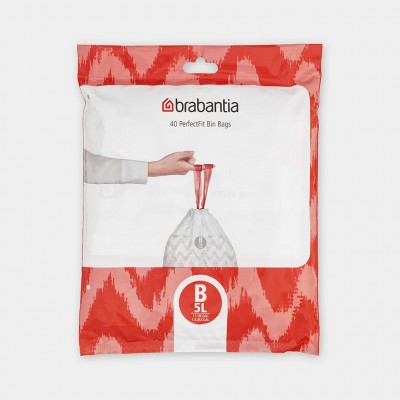 Набор мусорных пакетов (5 л), "B", 40 шт Brabantia 137747