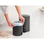 Бак для мусора с педалью Brabantia NewIcon Pedal Bin 5 л, графитовый (233463) Бак для мусора с педалью Brabantia NewIcon Pedal Bin 5 л, графитовый (233463)