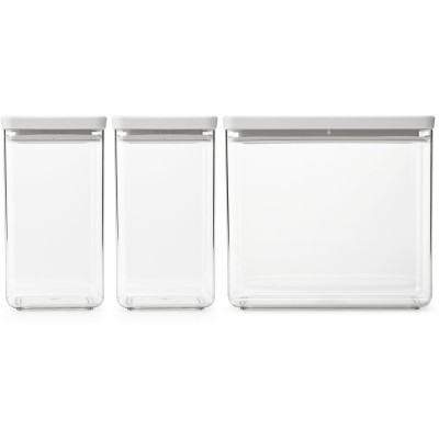 Набор емкостей для хранения Brabantia Tasty 2х1,6л + 1х3,5л (230769) Набор емкостей для хранения Brabantia Tasty 2х1,6л + 1х3,5л (230769)