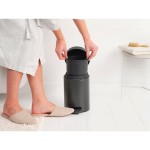 Бак для мусора с педалью Brabantia NewIcon Pedal Bin 3 л, графитовый (233449) Бак для мусора с педалью Brabantia NewIcon Pedal Bin 3 л, графитовый (233449)