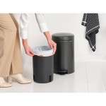 Бак для мусора с педалью Brabantia NewIcon Pedal Bin 12 л, графитовый (233487) Бак для мусора с педалью Brabantia NewIcon Pedal Bin 12 л, графитовый (233487)