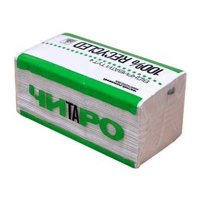 Рушники паперові ЧИТАРО 119523 V-складання 2-шарові 250 аркушів 22,5х22 см Рушники паперові ЧИТАРО 119523 V-складання 2-шарові 250 аркушів 22,5х22 см