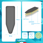 Чохол для прасувальної дошки Colombo Pearlised 130 x 50 см (COP250)
