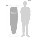 Дошка для прасування Rolser K-Surf Black Tube Plata (K07002-1029)