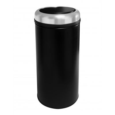 Корзина EFOR METAL 805S PRACTICAL черная с поворотной крышкой 27 л