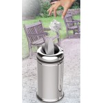 Корзина EFOR METAL 805M PRACTICAL матовая с поворотной крышкой 27 л