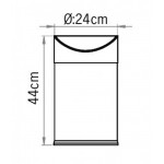 Корзина EFOR METAL 853M SWING TOP матовая с поворотной крышкой 12 л Корзина EFOR METAL 853M SWING TOP матовая с поворотной крышкой 12 л