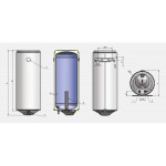 Водонагрівач Eldom Style 50 SLIM 1,5 kW 72267W Водонагрівач Eldom Style 50 SLIM 1,5 kW 72267W