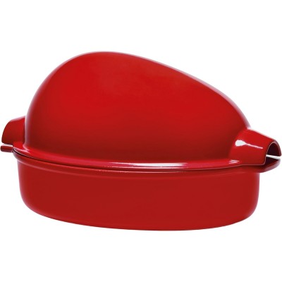 Форма для запекания курицы с крышкой 41,5 x 27,5 см Emile Henry 348444 Форма для запекания курицы с крышкой 41,5 x 27,5 см Emile Henry 348444