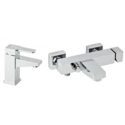 Набор смесителей для раковины и ванны GENEBRE Kenjo 1+1 02KE-bath (63130264566+63100264567) Набор смесителей для раковины и ванны GENEBRE Kenjo 1+1 02KE-bath (63130264566+63100264567)