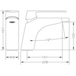 Смеситель для раковины GENEBRE Kode (62130084566) Смеситель для раковины GENEBRE Kode (62130084566)