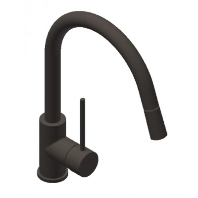 Смеситель для кухонной раковины с выдвижным изливом Tau Black (FRV6120741) Смеситель для кухонной раковины с выдвижным изливом Tau Black (FRV6120741)
