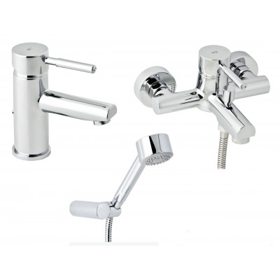 Набор смесителей для ванны без штанги GENEBRE Tau 03TA1-bath (65135184566+65100184566) Набор смесителей для ванны без штанги GENEBRE Tau 03TA1-bath (65135184566+65100184566)