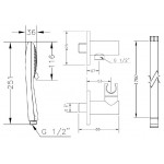 Душевой гарнитур GENEBRE Kode17poli (163304+10014030+DXO345) Душевой гарнитур GENEBRE Kode17poli (163304+10014030+DXO345)