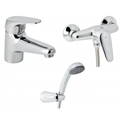 Набор смесителей для душа без штанги GENEBRE Ge2 03GE2-shower (61130224566+60110224566) Набор смесителей для душа без штанги GENEBRE Ge2 03GE2-shower (61130224566+60110224566)