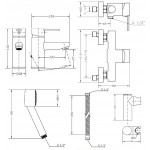 Набор смесителей для душа без штанги GENEBRE Tau2 03TA2-shower (65135294566 + 65110294566)