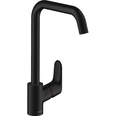 Смеситель для кухни Hansgrohe Focus, дл.излива - 204мм, поворотный, 1 рычаг, KM260, матовый черный 31820670 Смеситель для кухни Hansgrohe Focus, дл.излива - 204мм, поворотный, 1 рычаг, KM260, матовый черный 31820670