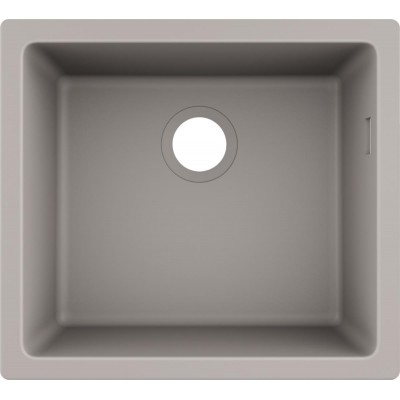 Мойка кухонная Hansgrohe S51, гранит, квадрат, без крыла, 500х450х190мм, чаша- 1, встраиваемая, S510-U450, серый бетон 43431380 Мойка кухонная Hansgrohe S51, гранит, квадрат, без крыла, 500х450х190мм, чаша- 1, встраиваемая, S510-U450, серый бетон 43431380