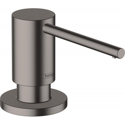 Дозатор для моющих средств Hansgrohe A41, 500мл, черный матовый хром 40438340 Дозатор для моющих средств Hansgrohe A41, 500мл, черный матовый хром 40438340