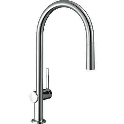 Смеситель для кухни Hansgrohe Talis M54, дл.излива - 223мм, вытяжной, 1 рычаг, KM210, хром 72802000 Смеситель для кухни Hansgrohe Talis M54, дл.излива - 223мм, вытяжной, 1 рычаг, KM210, хром 72802000