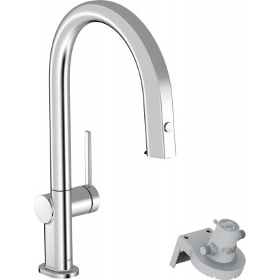 Смеситель для кухни Hansgrohe Aqittura M91, дл.излива - 240мм, вытяжной, 1 рычаг, FilterSystem 210, хром 76803000 Смеситель для кухни Hansgrohe Aqittura M91, дл.излива - 240мм, вытяжной, 1 рычаг, FilterSystem 210, хром 76803000