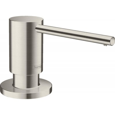 Дозатор для моющих средств Hansgrohe A41, 500мл, стальной 40438800 Дозатор для моющих средств Hansgrohe A41, 500мл, стальной 40438800