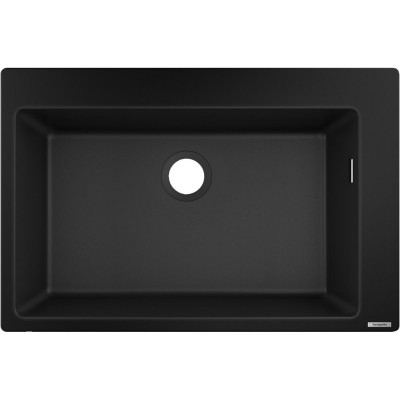 Мойка кухонная Hansgrohe S51, гранит, прямоуг., без крыла, 770х510х190мм, чаша- 1, накладная, S510-F660, черный графит 43313170 Мойка кухонная Hansgrohe S51, гранит, прямоуг., без крыла, 770х510х190мм, чаша- 1, накладная, S510-F660, черный графит 43313170