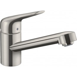 Смеситель для кухни Hansgrohe Focus M42, дл.излива - 203мм, поворотный, 1 рычаг, KM100, сталь 71808800 Смеситель для кухни Hansgrohe Focus M42, дл.излива - 203мм, поворотный, 1 рычаг, KM100, сталь 71808800
