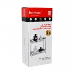 Полка 2-х ярусная Homax прямоугольная алюминиевая, 333х155х359 мм (EBA-3540 AL) Полка 2-х ярусная Homax прямоугольная алюминиевая, 333х155х359 мм (EBA-3540 AL)